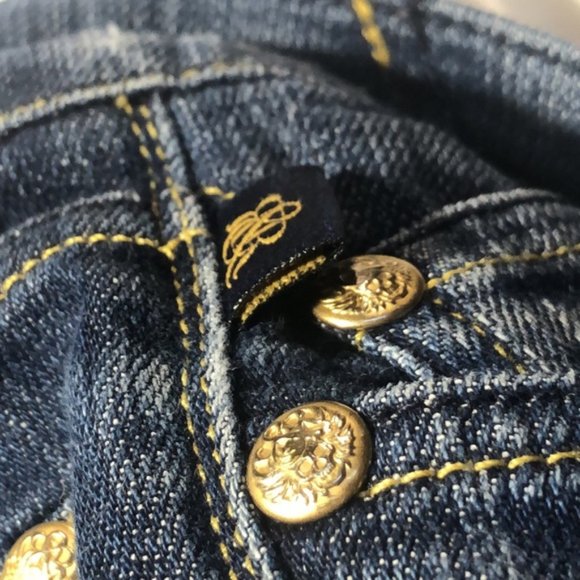 VINTAGE ROCK & REPUBLIC KASANDRA SLIM STRAIGHT JEANS 25x28 MADE IN USA 🇺🇸 - Picture 10 of 13